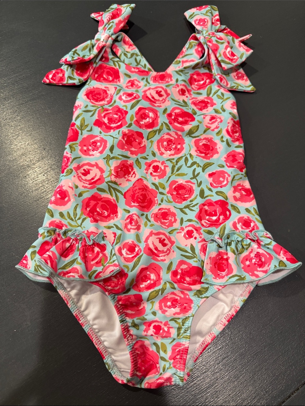 Sweet Honey Melanie One Piece Covered in Roses Aqua 3T